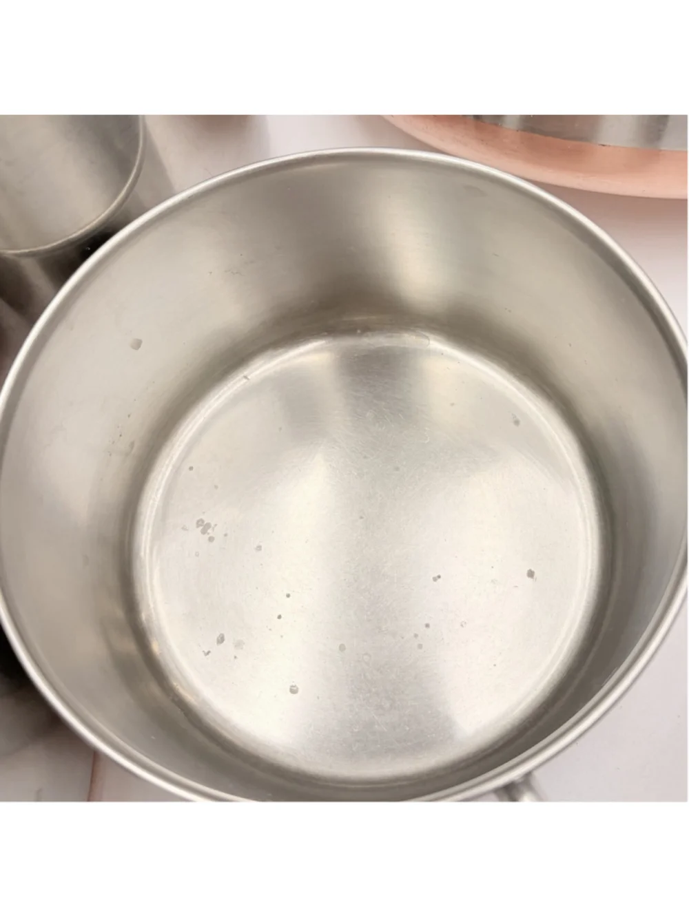Vintage REVERE WARE Copper Bottom Cookware Set 8 Qt 6 Qt USA 5 Pots 3 Lids
